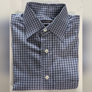 Billy Reid Tuscumbia blue check button-down Sz. S
